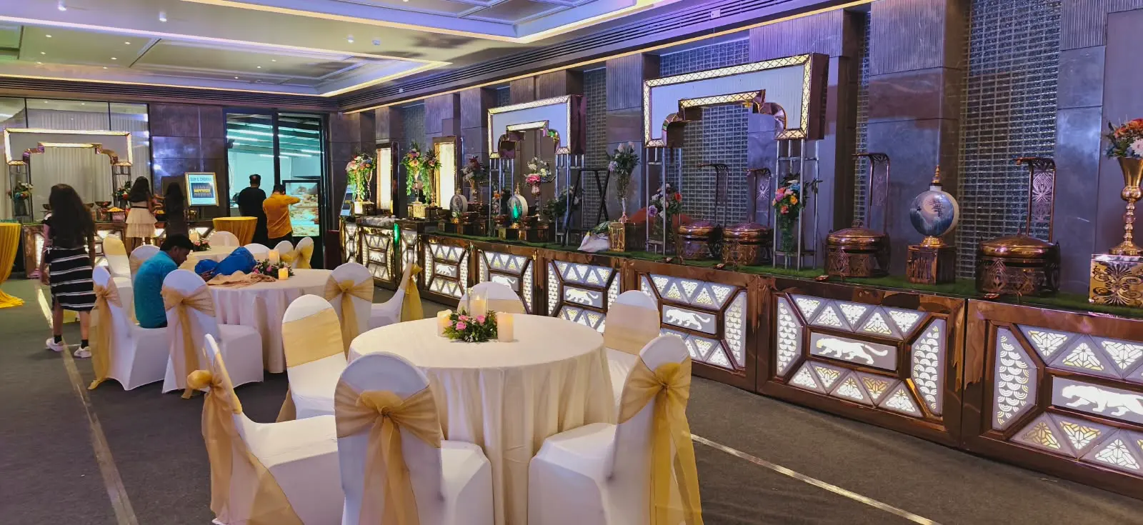 Outdoor wedding catering setup in Panvel by Shree Caterers